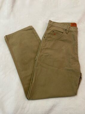 Jesse James Workwear 12 Oz Canvas Utility Carpenter‎ Pants Work Fit Mens 36x32